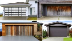 modern garage door styles