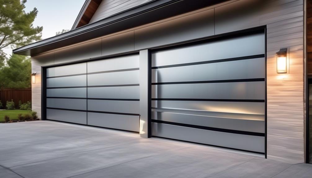 trendy aluminium garage door designs